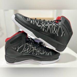 New Nike Air Jordan Icons Black Red Basketball Shoes 393852-001